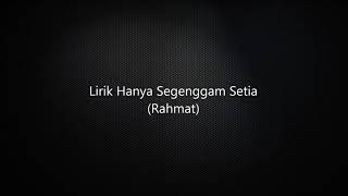 Download lagu Lirik haya segenggam setia mp3