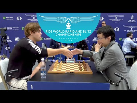 Magnus Carlsen Beats Yu Yangyi | World Blitz 2023