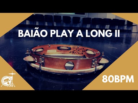 Baião Play Along Track - 80BPM - Percussion Only