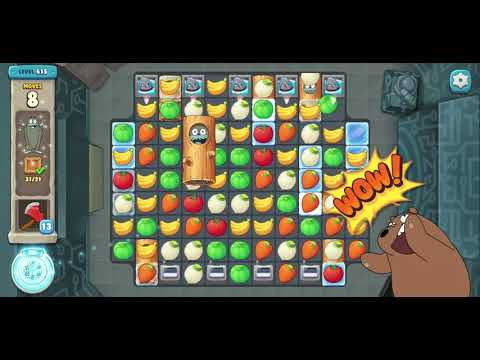 We Bare Bears Match3 Repairs Level 615 - No Boosters