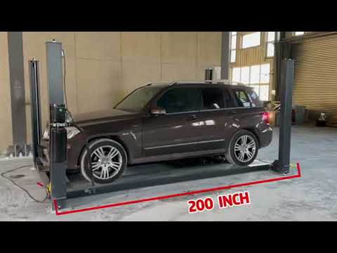 KATOOL Heavy Duty Four Post Lift 4H850 Car Lift 4 Post Parking Video