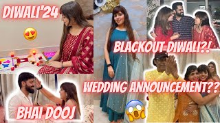 My BIG NEWS Announced😱 | BLACKOUT Diwali?🪔 | Cooking like a HALWAI🫠 Diwali-Bhaidooj 2024🩷