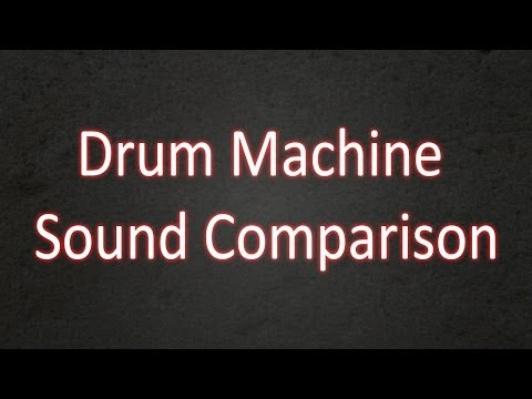 Drum Machine Sound Comparison - Roland TR-606, 707, 808, 909