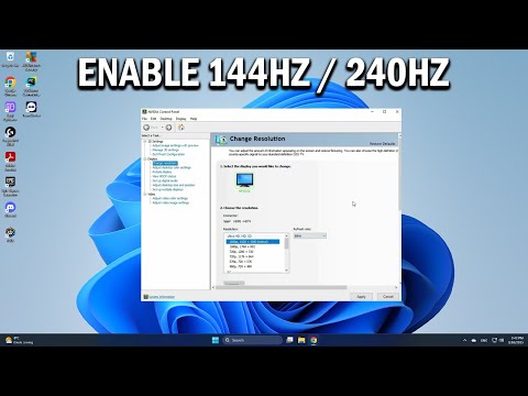 How To Enable 144hz or 240hz ANY HZ On Your Monitor NVIDIA Graphics Card - Easy Fix