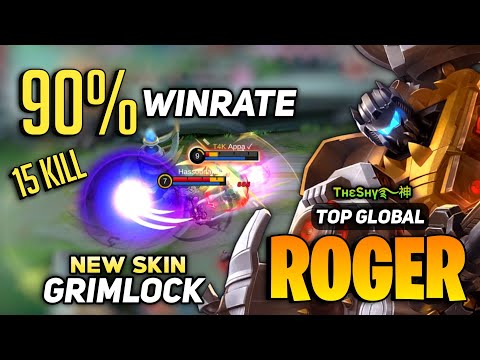 90% WINRATE! Roger Transformer Grimlock New Skin [ Top Global Roger Best Build ] By TнεSнү࿐神 - MLBB
