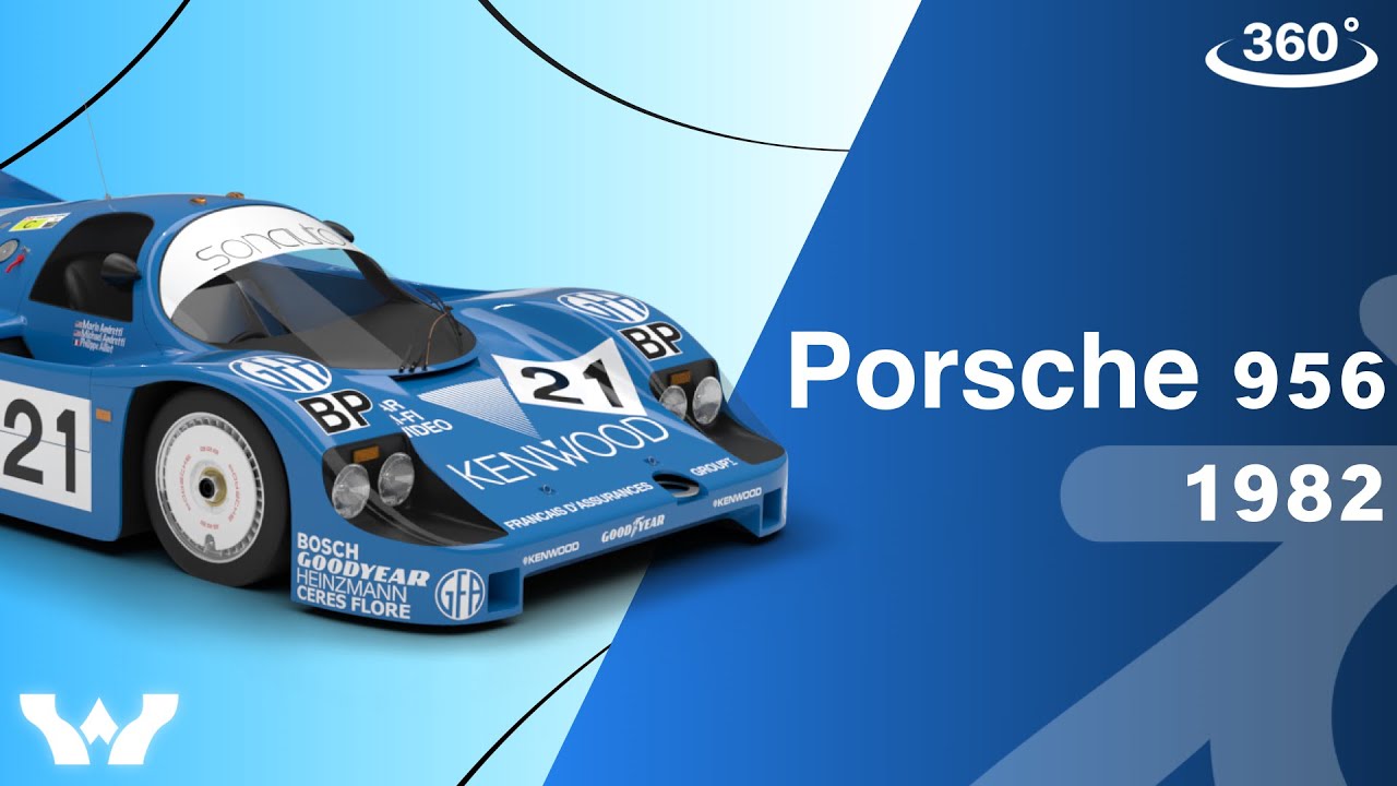 Porsche 956 Group C 1982 Kenwood Kremer Racing HQ 3D Model