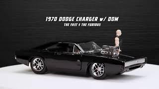 Fast & Furious - Dodge Charger Street 1970 con figura de Toretto (Jada 253205000) Trailer