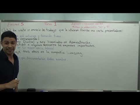 DELE A2. Examen 5. Tarea 1.