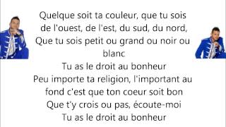 Keen'V Le Droit Au Bonheur (Paroles)