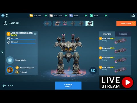 WAR ROBOTS LIVE STREAM BEHEMOTH IS IT STILL GOOD? (WAR ROBOTS)