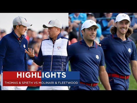 Molinari & Fleetwood vs Thomas & Spieth | Extended Highlights | 2018 Ryder Cup