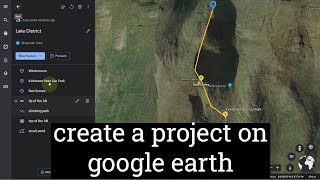 How to create a project on Google Earth