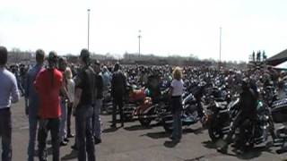 preview picture of video 'north shore blessing of the bikes  - mount clemens, mi'