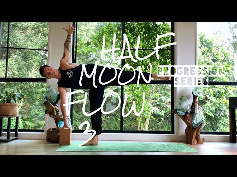 Half Moon Pose Progression Series | Ardha Chandrasana Flow 3 | Vinyasa Yoga Flow for core strength