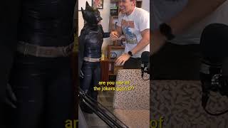 Batman watches as James fails to keep it together