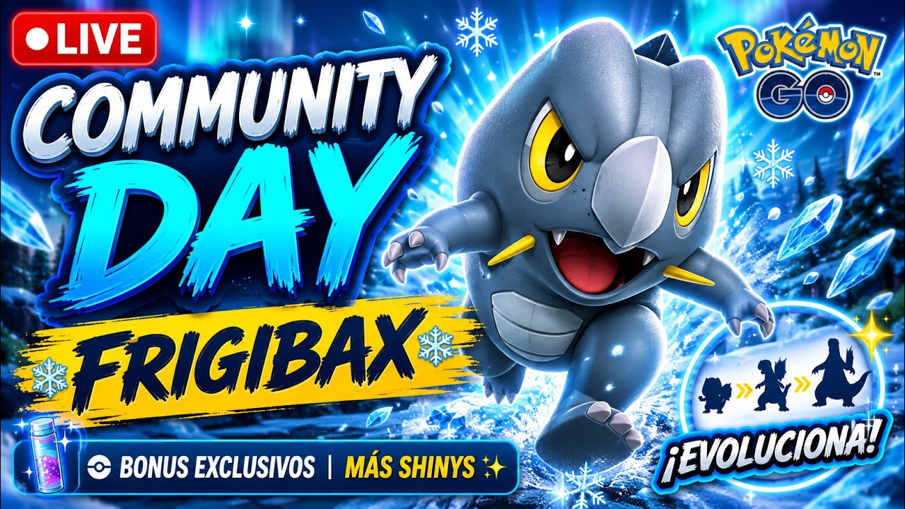 🚨EMPIEZA EL COMMUNITY DAY DE FRIGIBAX🚨BUSQUEMOS 3 SHUNDOS EN EN DIRECTO