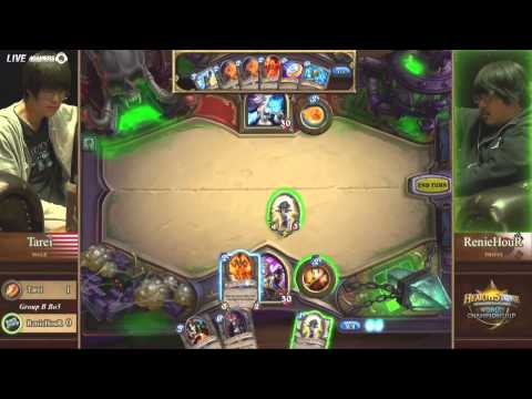 BlizzCon 世界盃聯賽 《爐石戰記》華文轉播 11/04 part6 （Tarei  VS  RenieHour）