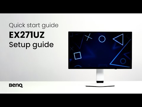 BenQ EX271UZ monitor: Unboxing & quick start guide