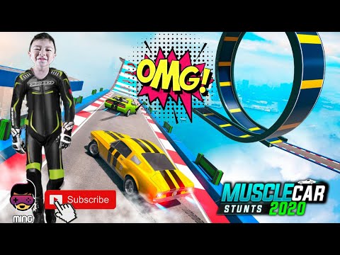 Muscle Car Stunts 2020 : Mega Ramp Stunt Car Gamesplay | Android Games #1