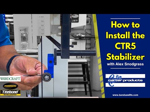 Installing the CTR5 Stabilizer is Quick & Easy | Rikon 14" Bandsaw