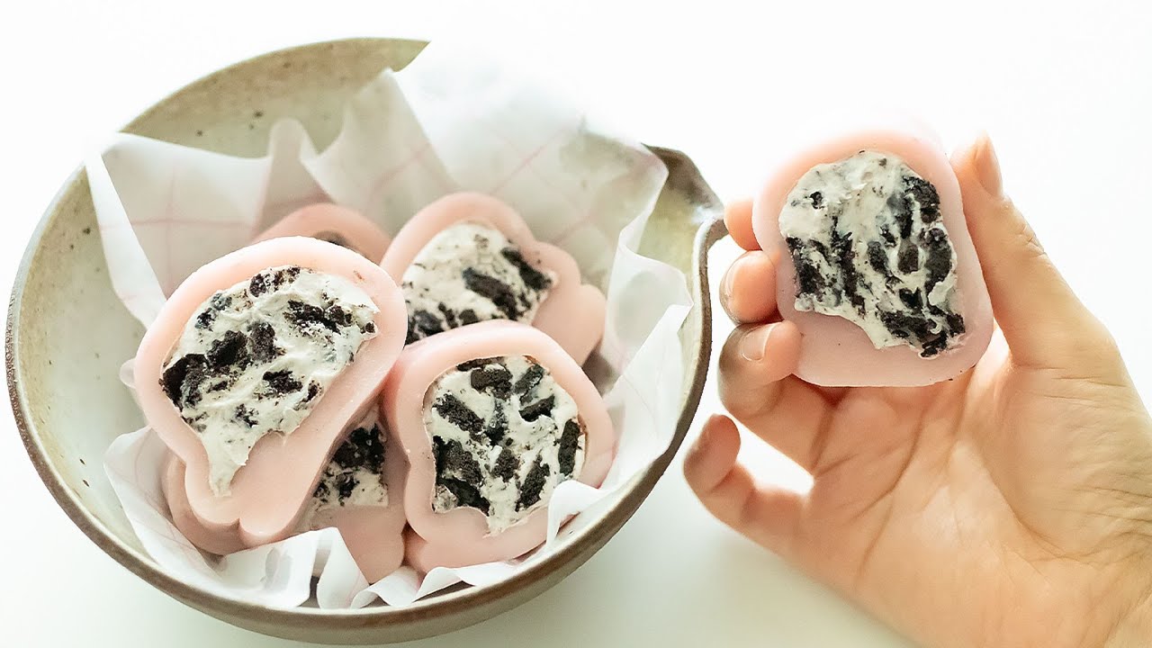건식 찹쌀가루로 만드는 쫀득쫀득 오레오 크림 찹쌀떡(๑❛ڡ❛๑)