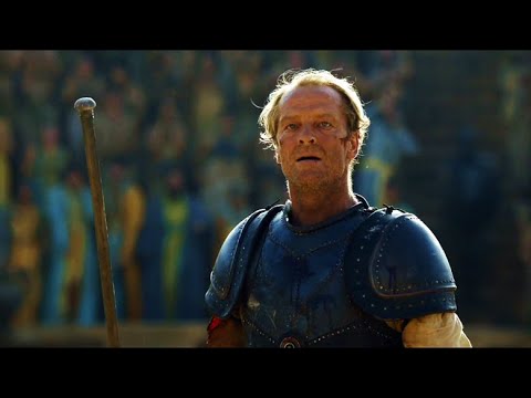 Jorah saves Daenarys from one of the Members of Sons of the Harpy - GAME OF THRONES (5X9)