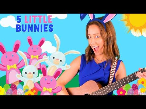 Five Little Bunnies  | TIPTOE GIANTS | Kids Songs and Nursery Rhymes | Counting Song | Easter Song