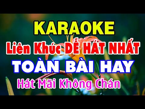 KARAOKE Liên Khúc Trữ Tình Bolero DỄ HÁT NHẤT - Toàn Bài Hay -  Nhạc Sống Karaoke