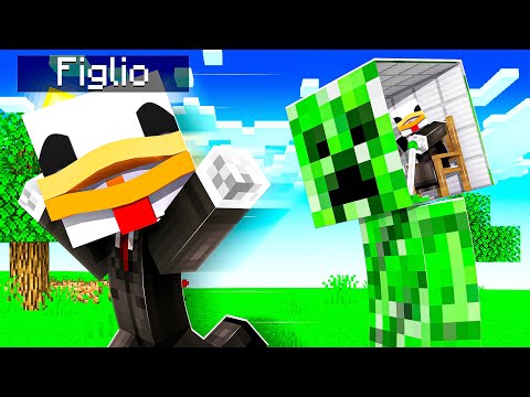 SCHERZO A MIO FIGLIO - MI FINGO UN CREEPER SU MINECRAFT
