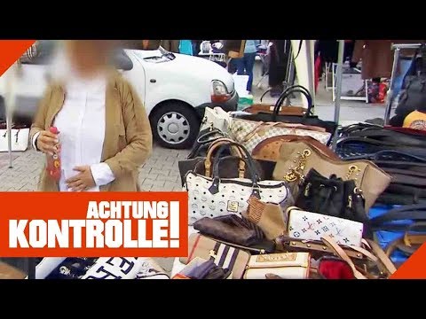 Gefälschte Handtaschen auf dem Flohmarkt: Marktleiter greifen ein! | Achtung Kontrolle | Kabel Eins
