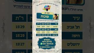 זמני חג סוכות תשפ"ו (הרב רפאל זר) - התמונה מוצגת ישירות מתוך אתר האינטרנט יוטיוב. זכויות היוצרים בתמונה שייכות ליוצרה. קישור קרדיט למקור התוכן נמצא בתוך דף הסרטון