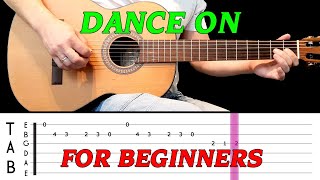 DANCE ON | Easy guitar melody lesson for BEGINNERS (with tabs) - The Shadows