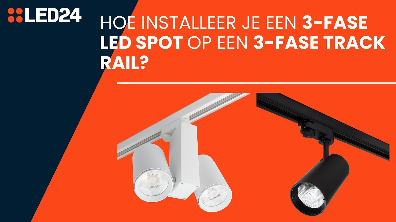 How to: Install a 3 phase led spot on a 3 phase track rail