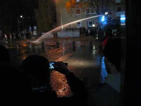 FC Hansa Rostock-FC Sankt Pauli /Wasserwerfereinsatz