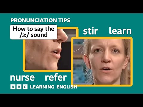 👄 Long vowel /ɜː/ in 'nurse’, ‘stir’ & ‘learn’ - English Pronunciation Tips