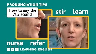 👄 Long vowel /ɜː/ in 'nurse’, ‘stir’ & ‘learn’ - English Pronunciation Tips