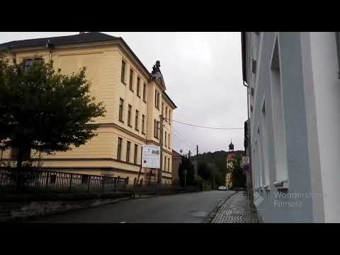 Stadt Großschönau (Teil1-4)- mit E57 Sirene auf Pestalozzi- Oberschule in Sachsen in Sachsen.