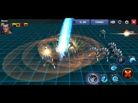 Marvel Future Fight - Namor Tier 3 Skills/abilities animations gameplay