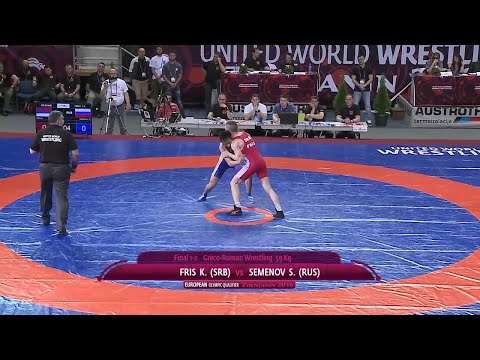 GOLD GR - 59 kg: S. SEMENOV (RUS) df. K. FRIS (SRB) by TF, 8-0