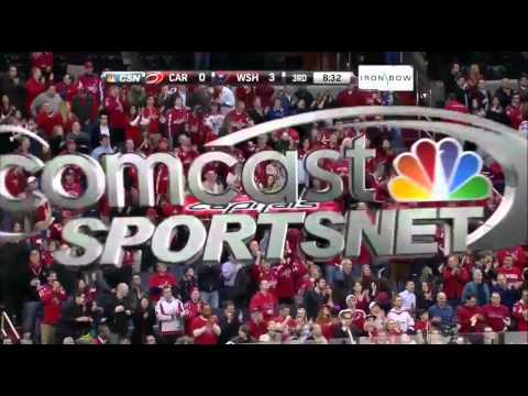 Carlson (WSH) Goal 02-26-13 Washington Capitals vs Carolina Hurricanes