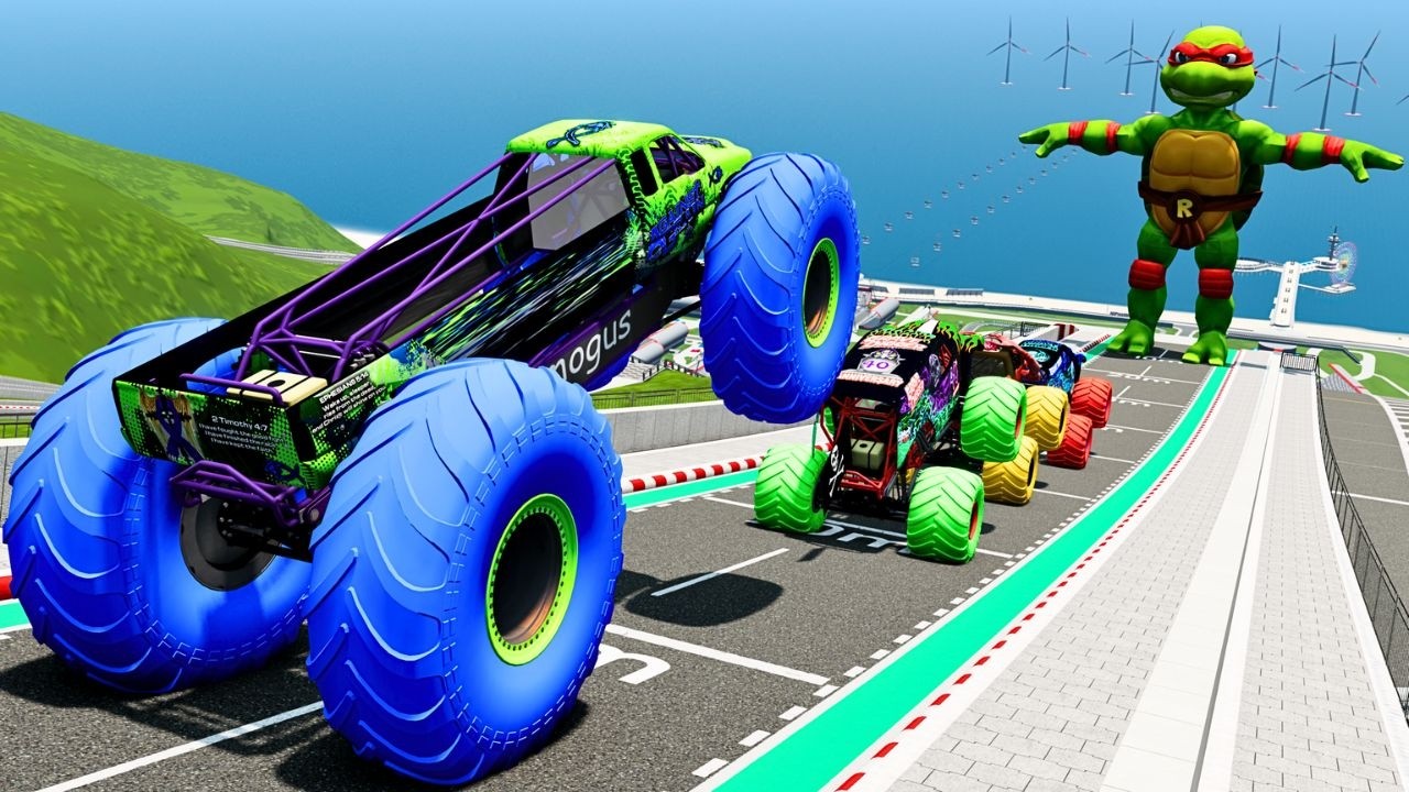 Epic High Speed Monster Truck and Car Jumps #39 – BeamNG Drive | BNG Astar