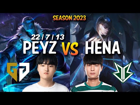 GEN Peyz vs BRO Hena - Peyz VARUS vs ASHE ADC - KR Ranked