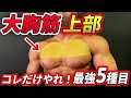 【胸トレ】大胸筋上部をデカくしたいならこれをやれ!大胸筋上部を鍛えるための種目4選!