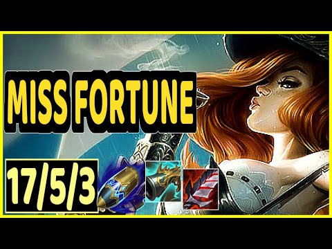 MISS FORTUNE VS ASHE - 17/5/3 KDA ADC GAMEPLAY