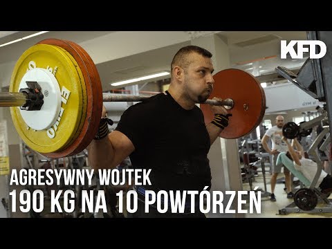 Agresywny Wojtek: Siady - 190kg x 10 - KFD