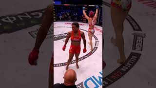 Submission Triangle Choke by Kana Watanabe! 🔥 VS Denise Kielholtz #shorts #bellator295
