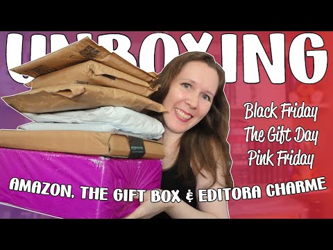 Unboxing da Black Friday (Amazon, The Gift Box e Editora Charme) | Leituras de Deni