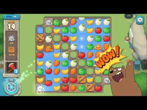 We Bare Bears match3 repairs level 99