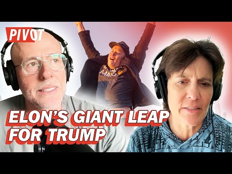 Elon Musk Goes Viral for Cringey Leap at Trump Rally | Pivot