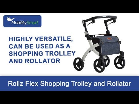 Rollz Flex Shopping Trolley and Rollator | Can be used as a shopping trolley and rollator
